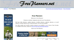 Desktop Screenshot of freeplanners.net