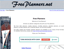 Tablet Screenshot of freeplanners.net